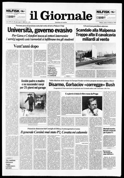 Il giornale : quotidiano del mattino